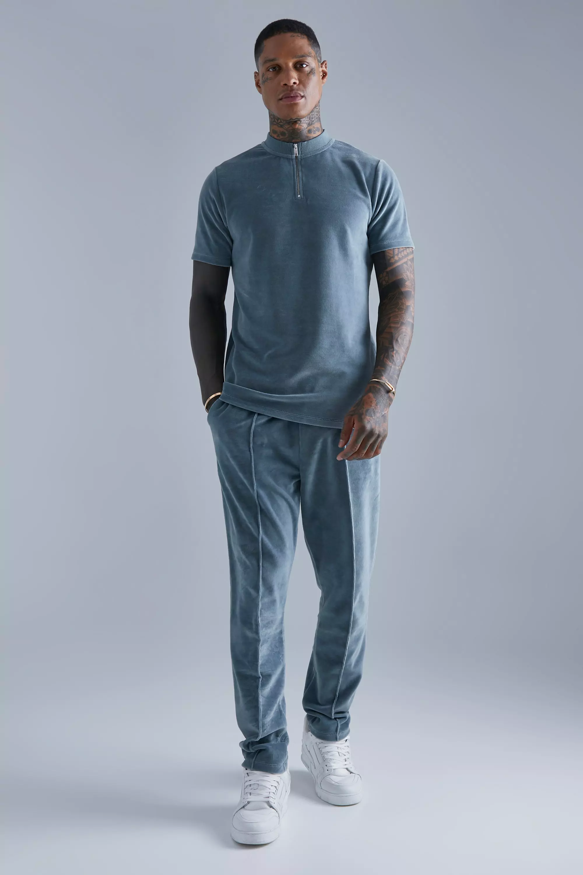 Polo velour best sale tracksuit mens